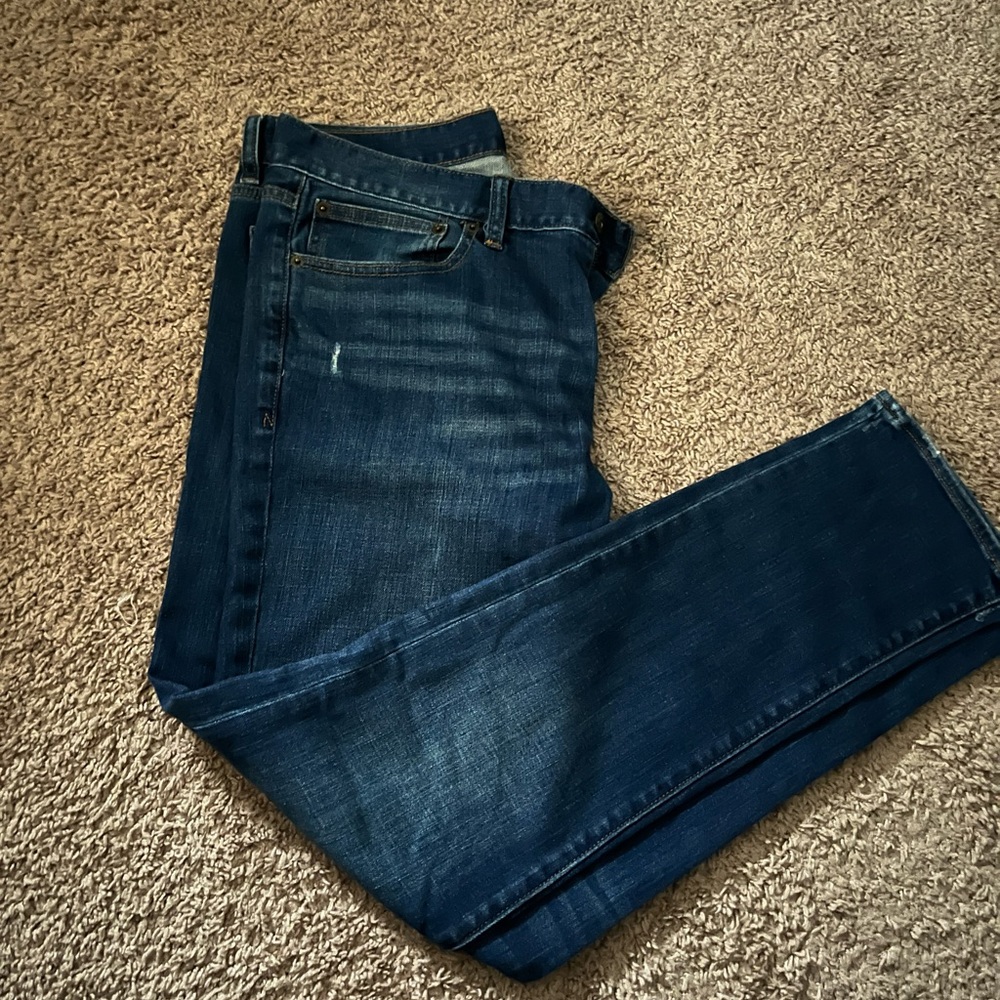 J CREW JEANS 33x32 Slim Straight “The Driggs” dark wash